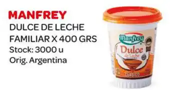 Carrefour Maxi Manfrey Dulce De Leche Familiar x 400grs oferta