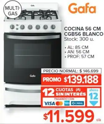 Gafa Cocina 56cm CGB56 Blanco