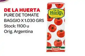 De la Huerta Pure De Tomate Baggio x 1.030grs