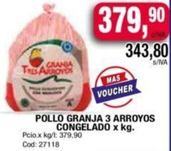Maxiconsumo Pollo Granja 3 Arroyos COngelado oferta