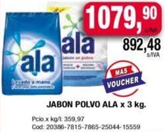 Maxiconsumo Jabon Polvo Ala 3kg oferta