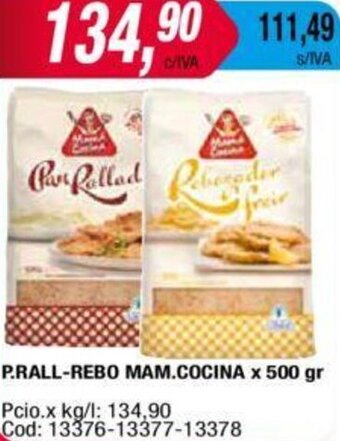 Maxiconsumo P.Rall-Rebo Mam. Cocina 500g oferta
