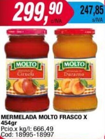 Maxiconsumo Mermelada Molto Frasco 454g oferta