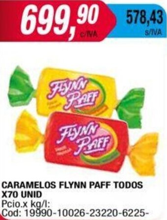 Maxiconsumo Caramelos Flynn Paff Todos 70 unid oferta