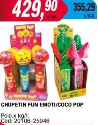 Maxiconsumo Chupetin Fun Emoti/Coco Pop oferta