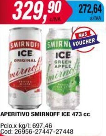 Maxiconsumo Aperitivo Smirnoff Ice 473cc oferta