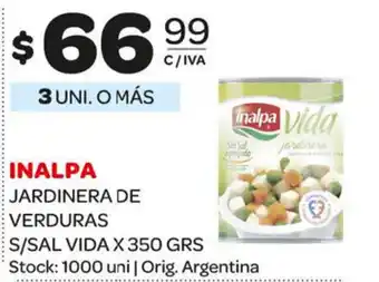 Carrefour Maxi Inalpa Jardinera De Verduras S/Sal Vida x 350grs oferta