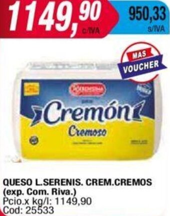 Maxiconsumo Queso L. Serenis Crem Cremos oferta