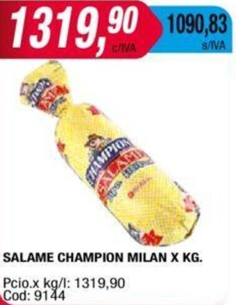 Maxiconsumo Salame Champion Milan oferta
