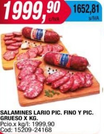 Maxiconsumo Salamines Lario Pic. Fino Y Pic Grueso oferta
