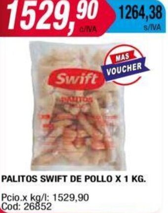 Maxiconsumo Palitos Swift de Pollo 1kg oferta