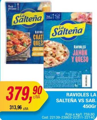 Maxiconsumo Ravioles La Salteña VS Sab 450g oferta