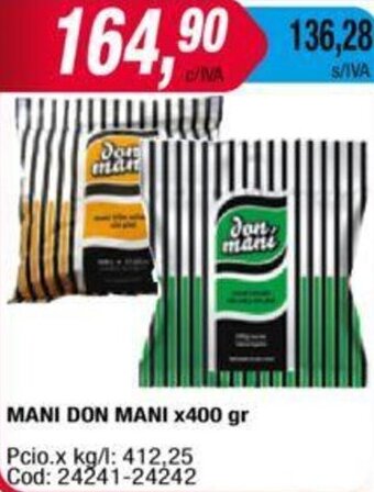 Maxiconsumo Mani Don Mani 400g oferta