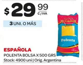 Carrefour Maxi Española Polenta Bolsa x 500grs oferta