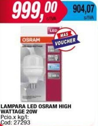 Maxiconsumo Lampara Led Osram High Wattage 20W oferta
