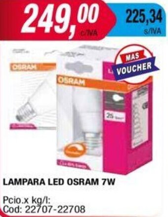 Maxiconsumo Lampara Led Osram 7W oferta