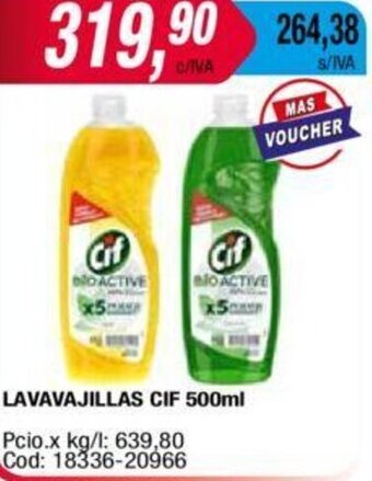 Maxiconsumo Lavavajillas Cif 500ml oferta