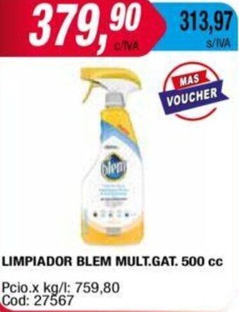 Maxiconsumo Limpiador Blem Mult Gat 500cc oferta