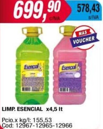 Maxiconsumo Limp. Esencial 4,5L oferta