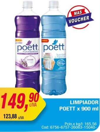Maxiconsumo Limpiador Poett 900ml oferta