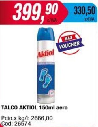 Maxiconsumo Talco Aktiol 150ml Aero oferta
