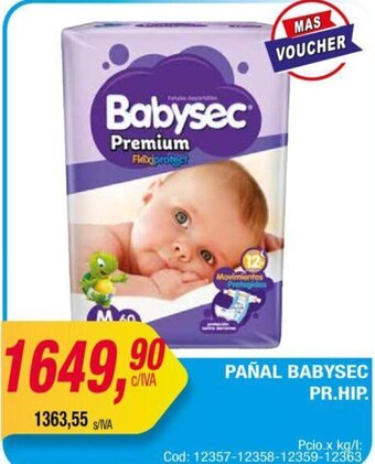 Maxiconsumo Pañal Babysec Pr. Hip oferta