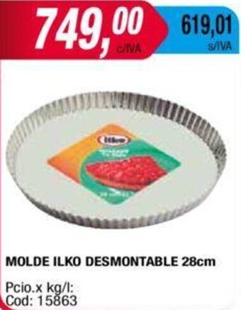 Maxiconsumo Molde Ilko Desmontable 28cm oferta