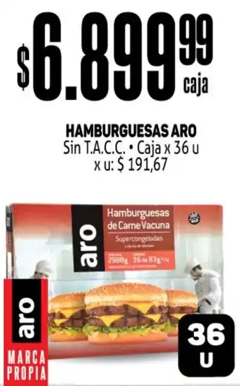 Makro Hamburguesas Aro 36u oferta