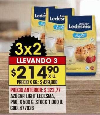 Coto Azúcar light ledesma oferta