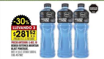 Coto Bebida isotónica mountain blast powerade oferta