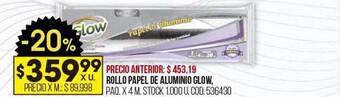 Coto Rollo papel de aluminio glow oferta