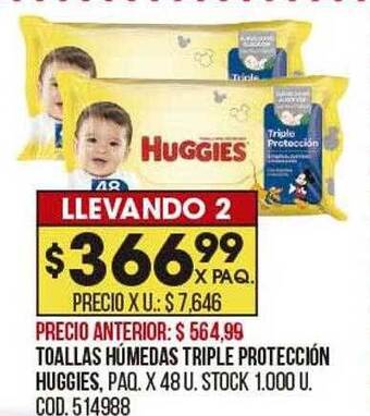 Coto Toallas húmedas triple protección huggies oferta