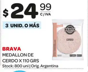 Carrefour Maxi Brava Medallon De Cerdo x 110grs oferta