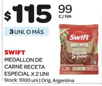 Carrefour Maxi Swift Medallon De Carne Receta Especial x 2 Uni oferta