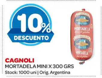 Carrefour Maxi Cagnoli Mortadela Mini x 3000grs oferta