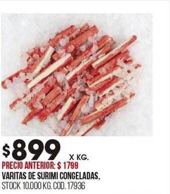 Coto Varitas de surimi congeladas oferta