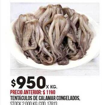 Coto Tentáculos de calamar congelados oferta