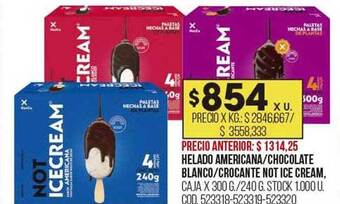 Coto Helado americana chocolate blanco crocante not ice cream oferta