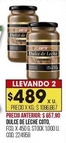 Coto Dulce de leche coto oferta