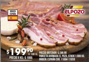 Coto Panceta ahumada el pozo oferta