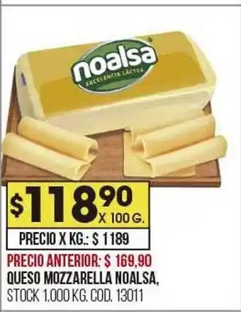 Coto Queso mozzarella noalsa oferta
