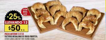 Coto Facturas medialunas de grasa manteca oferta