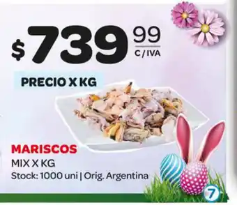 Carrefour Maxi Mariscos Mix X kg oferta
