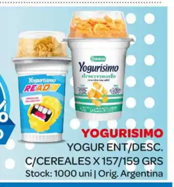 Carrefour Maxi Yogurisimo Yogurt Ent/Desc. C/Cereales x 157/159grs oferta
