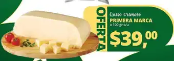 Supermercados A Granel Primera Marca Queso cremoso x 100 gr c/u oferta