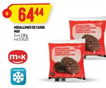 Makro M&K Medallones De Carne 2 u x 138 g oferta