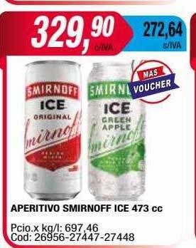 Maxiconsumo Aperitivo smirnoff ice oferta