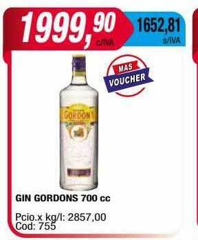 Maxiconsumo Gin gordons oferta