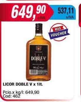 Maxiconsumo Licor doble v oferta