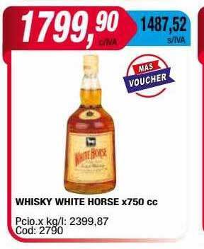 Maxiconsumo Whisky white horse oferta